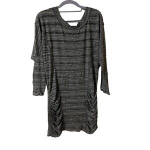 Bailey Blue‎ Tunic size Large heather gray dolman sleeve